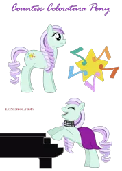 Size: 1900x2670 | Tagged: artist:lonewolf3878, coloratura, cutie mark, derpibooru import, lena hall, piano, safe, simple background, solo, the mane attraction, transparent background