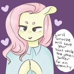 Size: 2000x2000 | Tagged: artist:caseytatum, cult leader fluttershy, derpibooru import, fluttershy, friendship is witchcraft, safe, smooze