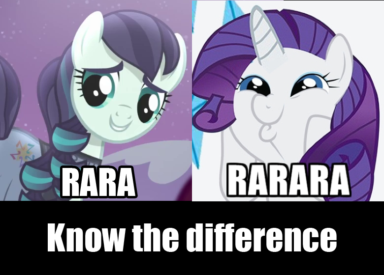 Size: 780x560 | Tagged: caption, coloratura, dashface, derpibooru import, faic, know the difference, rara, rarara, rarararara, rarity, safe, screencap, the mane attraction