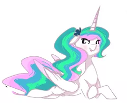 Size: 985x800 | Tagged: 8chan, alternate hairstyle, artist:anonymous, derpibooru import, /pone/, princess celestia, safe, solo