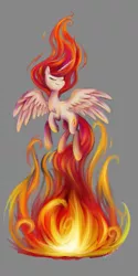 Size: 405x810 | Tagged: safe, artist:its-gloomy, derpibooru import, oc, oc:amber flicker, unofficial characters only, alicorn, pony, alicorn oc, fire