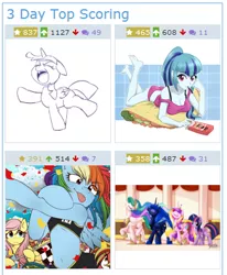 Size: 325x394 | Tagged: suggestive, artist:jirousan, artist:mysticalpha, artist:ta-na, artist:umeguru, derpibooru import, fluttershy, princess cadance, princess celestia, princess luna, rainbow dash, sonata dusk, twilight sparkle, twilight sparkle (alicorn), alicorn, anthro, pegasus, plantigrade anthro, pony, unguligrade anthro, derpibooru, equestria girls, 3 day top scoring, :o, :p, alicorn tetrarchy, arm hooves, armpits, barefoot, belly button, bipedal, black and white, blank flank, bra, bra on pony, bra strap, breasts, busty sonata dusk, cleavage, clothes, club can't handle me, cute, cutedance, cutelestia, dancing, dashabetes, delicious flat chest, derp, do the sparkle, dork, ear twitch, eye clipping through hair, eyes closed, feet, female, flag, floppy ears, food, freckles, frown, glare, grayscale, hoof hold, jirousan is trying to murder us, kicking, looking at you, lunabetes, majestic, majestic as fuck, mare, meta, midriff, missing cutie mark, monochrome, mouth hold, nose in the air, off shoulder, one of these things is not like the others, panties, party hard, pink underwear, pixiv, pocky, ponytail, rainbow flat, raised hoof, sexy, shyabetes, silly, silly pony, simple background, smiling, smirk, solo, solo female, sonataco, sports bra, stretching, strutting, sweet dreams fuel, swing, taco, tanktop, tongue out, twiabetes, underwear, weapons-grade cute, white background