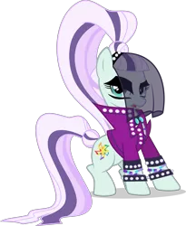 Size: 4000x4878 | Tagged: absurd resolution, artist:xebck, bracelet, clothes, coloratura, countess coloratura, derpibooru import, looking at you, open mouth, ponytail, safe, simple background, singing, solo, the mane attraction, the spectacle, transparent background, vector
