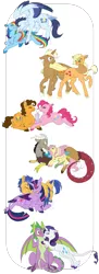 Size: 1024x2816 | Tagged: suggestive, artist:bluesidearts, derpibooru import, applejack, cheese sandwich, discord, flash sentry, fluttershy, pinkie pie, rainbow dash, rarity, soarin', spike, trenderhoof, twilight sparkle, twilight sparkle (alicorn), alicorn, classical unicorn, pony, bedroom eyes, blushing, boop, cheesepie, colored wings, colored wingtips, cuddling, cute, diacheeses, diasentres, discoshy, discute, drinking, female, flashlight, floppy ears, fluffy, food, frown, grin, holding hooves, kissing, leonine tail, male, mane seven, mane six, mare, milkshake, mouth hold, noseboop, nudity, nuzzling, prone, rainbow feathers, sharing, sheath, shipping, simple background, smiling, snuggling, soarinbetes, soarindash, sparity, spread wings, straight, strategically covered, tail censor, tail feathers, tail seduce, trenderjack, unshorn fetlocks, wall of tags, white background, wide eyes