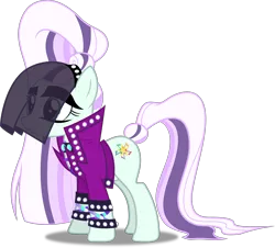 Size: 5532x5000 | Tagged: absurd resolution, artist:dashiesparkle, bracelet, clothes, coloratura, countess coloratura, derpibooru import, ponyscape, ponytail, safe, simple background, solo, .svg available, the mane attraction, transparent background, vector