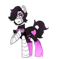 Size: 1000x1000 | Tagged: safe, artist:kennyteya, derpibooru import, ponified, pony, robot, robot pony, crossover, mettaton, mettaton ex, solo, undertale