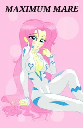 Size: 1100x1700 | Tagged: suggestive, artist:theroyalprincesses, derpibooru import, fluttershy, human, equestria girls, green isn't your color, bodysuit, breasts, busty fluttershy, cleavage, clothes, dress, equestria girls-ified, female, humanized, jumpsuit, magazine cover, nudie suit, pose, sexy, solo, solo female, stupid sexy fluttershy