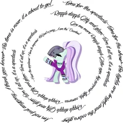 Size: 3153x3158 | Tagged: coloratura, countess coloratura, derpibooru import, edit, lyrics, safe, solo, the mane attraction, the spectacle