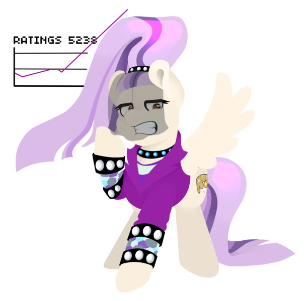 Size: 1366x1353 | Tagged: artist:lucky-jacky, coloratura, commission, countess coloratura, crossdressing, derpibooru import, mettaton, oc, oc:console command, safe, simple background, solo, the mane attraction, transparent background, undertale, unofficial characters only