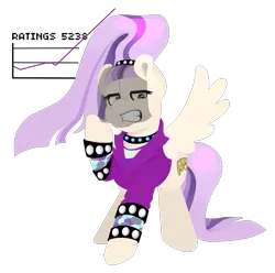 Size: 1366x1353 | Tagged: artist:lucky-jacky, coloratura, commission, countess coloratura, crossdressing, derpibooru import, mettaton, oc, oc:console command, safe, simple background, solo, the mane attraction, transparent background, undertale, unofficial characters only