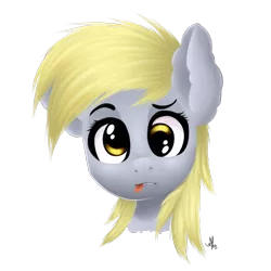 Size: 3000x3000 | Tagged: safe, artist:gumlball, derpibooru import, derpy hooves, pegasus, pony, female, mare, portrait, solo, tongue out