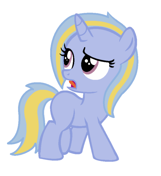 Size: 712x776 | Tagged: safe, artist:rarisweti, derpibooru import, oc, unofficial characters only, pony, unicorn, blank flank, female, filly, foal, magical lesbian spawn, offspring, open mouth, parent:lavender lace, parent:trixie, parents:fuchsiavender, simple background, solo, transparent background