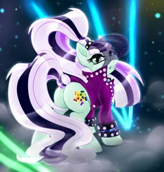 Size: 992x1036 | Tagged: artist:shalonesk, coloratura, coloraturump, countess coloratura, derpibooru import, plot, safe, solo, the mane attraction, watermark