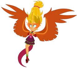 Size: 8000x7080 | Tagged: safe, artist:mixiepie, derpibooru import, applejack, equestria girls, friendship games, absurd resolution, alternate universe, clothes, dress, glowing eyes, horn, midnight sparkle, midnight-ified, necklace, pendant, simple background, solo, transparent background, wings