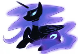 Size: 1000x700 | Tagged: artist:lunar-march, derpibooru import, nightmare moon, safe, solo