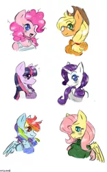 Size: 3250x5200 | Tagged: anthro, applejack, artist:fiji-firefox, clothes, derpibooru import, fluttershy, mane six, pinkie pie, rainbow dash, rarity, safe, sketch, sweater, sweatershy, tanktop, twilight sparkle