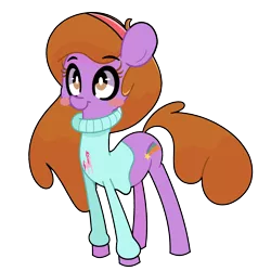 Size: 2000x2000 | Tagged: adventure ponies, artist:turtlefarminguy, derpibooru import, gravity falls, mabel pines, maybelle, ponified, safe, solo