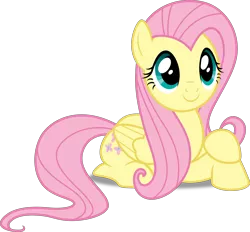 Size: 5388x5000 | Tagged: absurd resolution, artist:dashiesparkle, artist:hawk9mm, crossed hooves, cute, derpibooru import, fluttershy, inkscape, ponyscape, prone, safe, shyabetes, simple background, smiling, solo, .svg available, trade ya, transparent background, vector