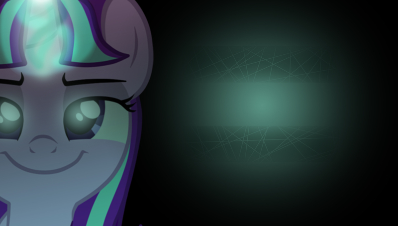 Size: 1920x1090 | Tagged: artist:akakun, artist:sketchmedia, derpibooru import, magic, safe, smug, smuglight glimmer, starlight glimmer, vector, wallpaper