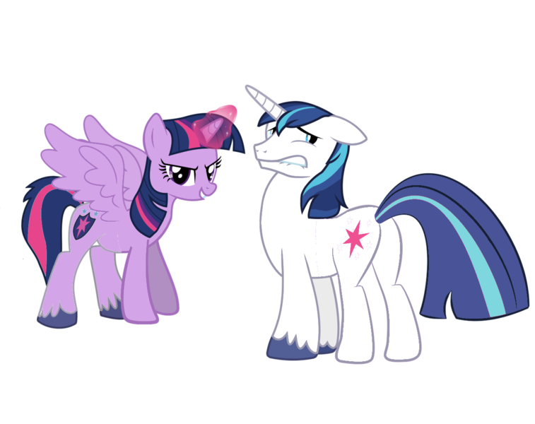 Size: 1280x1014 | Tagged: suggestive, artist:greenpony32, derpibooru import, edit, shining armor, twilight sparkle, twilight sparkle (alicorn), alicorn, pony, body swap, female, incest, infidelity, male, mare, partial body swap, plot, shiningsparkle, shipping, straight, swap, wanna trade?