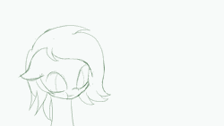 Size: 1280x720 | Tagged: safe, artist:an-m, derpibooru import, oc, oc:anon, oc:anonfilly, unofficial characters only, earth pony, pony, animated, female, filly, monochrome, sketch, solo, swallowing, ur a faget, vulgar