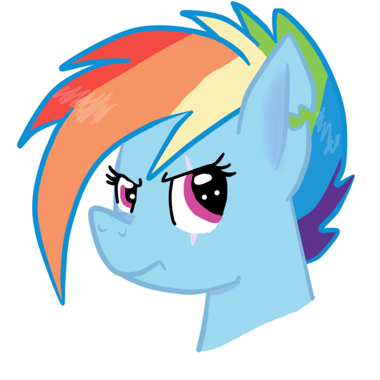 Size: 540x540 | Tagged: apocalypse dash, artist:apple-jazzy, crystal war timeline, derpibooru import, portrait, rainbow dash, safe, scar, solo, that was fast, the cutie re-mark, torn ear