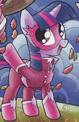 Size: 1290x1990 | Tagged: clothes, costume, derpibooru import, idw, outfit catalog, safe, solo, spoiler:comic, superhero, twilight sparkle