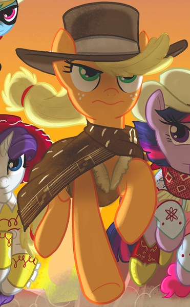 Size: 503x813 | Tagged: applejack, back to the future, clothes, costume, cowgirl, cowgirl outfit, derpibooru import, idw, jessie (toy story), lone ranger, marty mcfly, outfit catalog, rainbow dash, rarity, safe, spoiler:comic, the man with no name, toy story, twilight sparkle