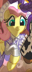 Size: 187x421 | Tagged: cowgirl, cowgirl outfit, dale evans, derpibooru import, fluttershy, idw, outfit catalog, rarity, safe, spoiler:comic