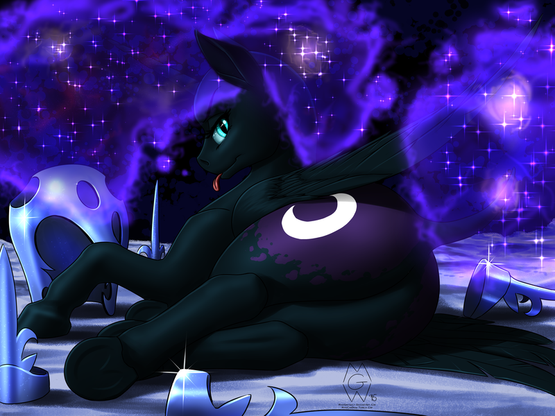 800px x 600px - 793542 - suggestive, artist:mykegreywolf, derpibooru import, nightmare moon,  alicorn, pony, color porn, dock, female, looking at you, looking back,  nightmare mlem, nightmare moonbutt, plot, praise the moon, solo, solo  female, stupid sexy