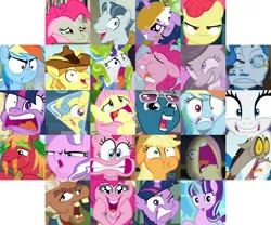 Size: 1200x1000 | Tagged: safe, banned from derpibooru, deleted from derpibooru, derpibooru import, screencap, apple bloom, applejack, big macintosh, braeburn, diamond tiara, discord, fancypants, fashion plate, fluttershy, lemon hearts, ma hooffield, octavia melody, party favor, pinkie pie, rainbow dash, rarity, spike, starlight glimmer, twilight sparkle, twilight sparkle (alicorn), alicorn, earth pony, pegasus, pony, unicorn, amending fences, appleoosa's most wanted, bloom and gloom, brotherhooves social, canterlot boutique, crusaders of the lost mark, do princesses dream of magic sheep, hearthbreakers, made in manehattan, make new friends but keep discord, party pooped, princess spike (episode), rarity investigates, scare master, season 5, slice of life (episode), tanks for the memories, the cutie re-mark, the hooffields and mccolts, the lost treasure of griffonstone, the mane attraction, the one where pinkie pie knows, what about discord?, arin hanson face, best faces of season 5, carrot, collage, do i look angry, exploitable meme, faic, fashion reaction, female, flaskhead hearts, flutterscream, food, hayburn, hooffield family, i didn't listen, i'm pancake, image, image macro, insertavia, mare, meme, png, slime, starlight says bravo, wall of tags, winnie the pink