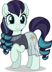Size: 980x1358 | Tagged: safe, artist:punzil504, derpibooru import, coloratura, pony, the mane attraction, clothes, cute, raised hoof, rara, rarabetes, simple background, smiling, solo, the magic inside, transparent background, vector, when she smiles
