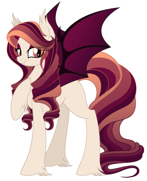 Size: 1811x2232 | Tagged: safe, artist:cayfie, derpibooru import, oc, oc:autumn cast, unofficial characters only, bat pony, pony, bedroom eyes, solo