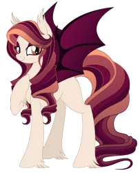 Size: 1811x2232 | Tagged: safe, artist:cayfie, derpibooru import, oc, oc:autumn cast, unofficial characters only, bat pony, pony, bedroom eyes, solo