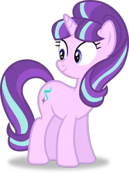 Size: 7965x10707 | Tagged: safe, artist:8-notes, derpibooru import, starlight glimmer, pony, unicorn, the cutie re-mark, .svg available, absurd resolution, cute, female, glimmerbetes, happy, mare, ponyscape, simple background, smiling, solo, transparent background, vector, when she smiles