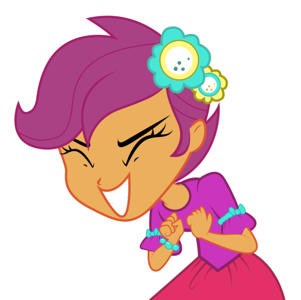 Size: 3150x3132 | Tagged: safe, artist:bigccv, derpibooru import, scootaloo, equestria girls, chicken dance, dancing, scootachicken, simple background, solo, transparent background, vector