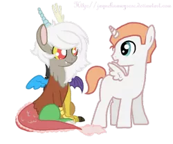 Size: 900x748 | Tagged: adoreris, artist:jaquelindreamz, cute, derpibooru import, discord, eris, filly, prince solaris, princess celestia, rule 63, rule63betes, safe, younger