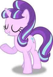 Size: 8991x12922 | Tagged: absurd resolution, artist:8-notes, derpibooru import, eyes closed, ponyscape, raised hoof, safe, simple background, solo, starlight glimmer, .svg available, the cutie re-mark, transparent background, vector