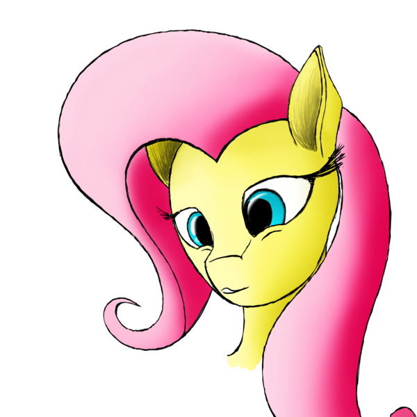 Size: 1701x1701 | Tagged: safe, artist:ritorical, derpibooru import, fluttershy, portrait, solo