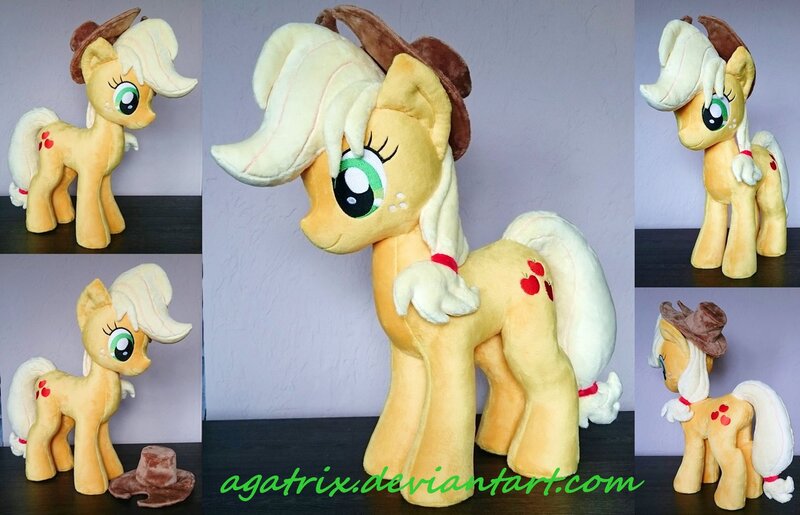 Size: 1280x824 | Tagged: applejack, artist:agatrix, derpibooru import, irl, photo, plushie, safe, solo