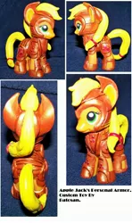 Size: 1928x3256 | Tagged: safe, artist:batosan, derpibooru import, applejack, armor, brushable, custom, irl, photo, solo, toy