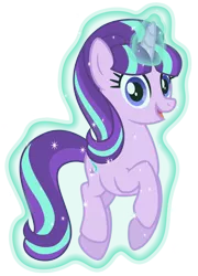 Size: 6461x8998 | Tagged: absurd resolution, artist:osipush, derpibooru import, happy, horn, inkscape, levitation, magic, open mouth, safe, self-levitation, simple background, solo, starlight glimmer, telekinesis, the cutie re-mark, transparent background, vector