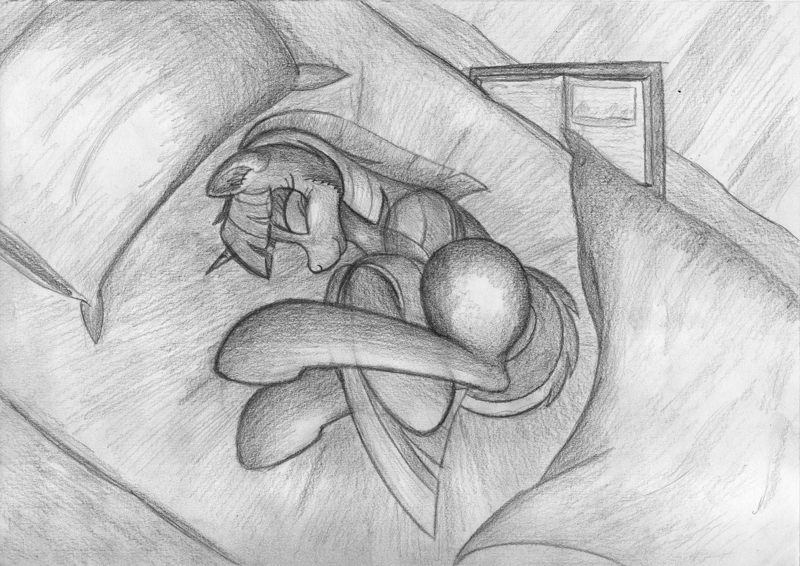 Size: 1527x1080 | Tagged: artist:bcrich40, derpibooru import, monochrome, safe, sketch, sleeping, solo, twilight sparkle