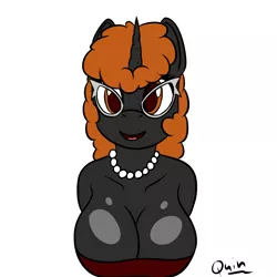 Size: 1280x1280 | Tagged: anthro, artist:quin, breasts, bust, cleavage, colored pupils, derpibooru import, female, oc, oc:graphia, solo, solo female, suggestive, unofficial characters only