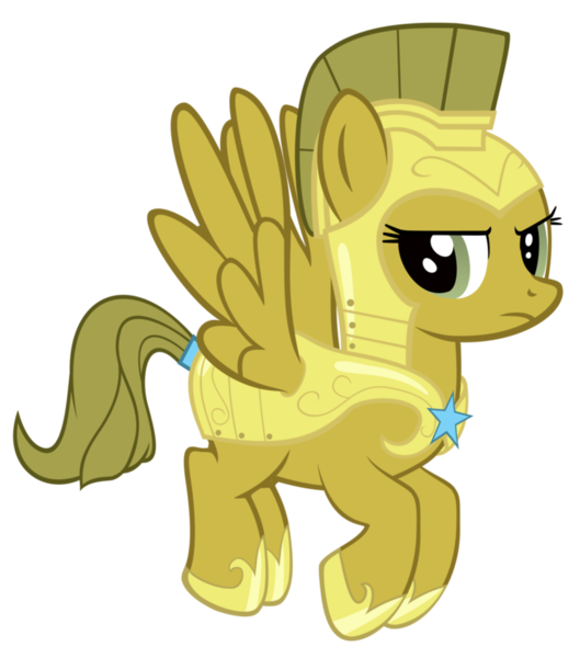 Size: 840x952 | Tagged: safe, artist:luckysmores, derpibooru import, oc, oc:escuda, unofficial characters only, pegasus, pony, alternate costumes, female, mare, royal guard, simple background, solo, transparent background