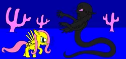 Size: 2150x1006 | Tagged: safe, artist:killerbug2357, derpibooru import, fluttershy, 1000 hours in ms paint, fight, ms paint