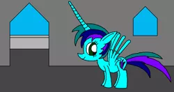 Size: 1205x636 | Tagged: safe, artist:killerbug2357, derpibooru import, oc, oc:angelica, unofficial characters only, alicorn, pony, 1000 hours in ms paint, alicorn oc, ms paint, solo