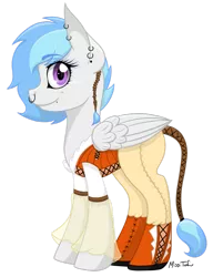 Size: 783x1020 | Tagged: safe, artist:missitofu, derpibooru import, oc, unofficial characters only, pegasus, pony, clothes, piercing, romani