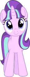 Size: 3891x10001 | Tagged: safe, artist:geometrymathalgebra, derpibooru import, starlight glimmer, pony, unicorn, the cutie re-mark, absurd resolution, breaking the fourth wall, c:, cute, female, glimmerbetes, head tilt, looking at you, mare, simple background, smiling, solo, transparent background, vector, when she smiles