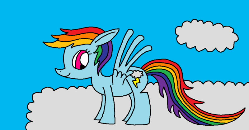 Size: 1202x631 | Tagged: 1000 hours in ms paint, artist:killerbug2357, derpibooru import, ms paint, rainbow dash, safe, solo